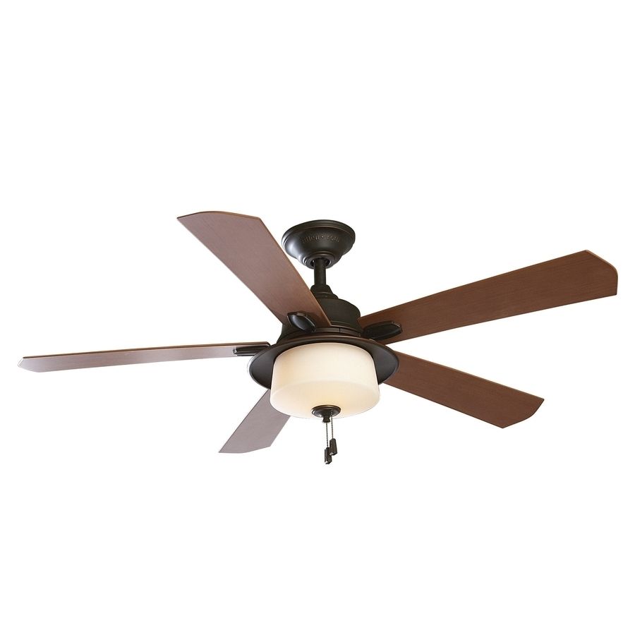 Shop Allen + Roth Sawgrass 52 In Bronze Downrod Mount Indoor/outdoor With Regard To Outdoor Ceiling Fans With Light At Lowes (Photo 15 of 15)