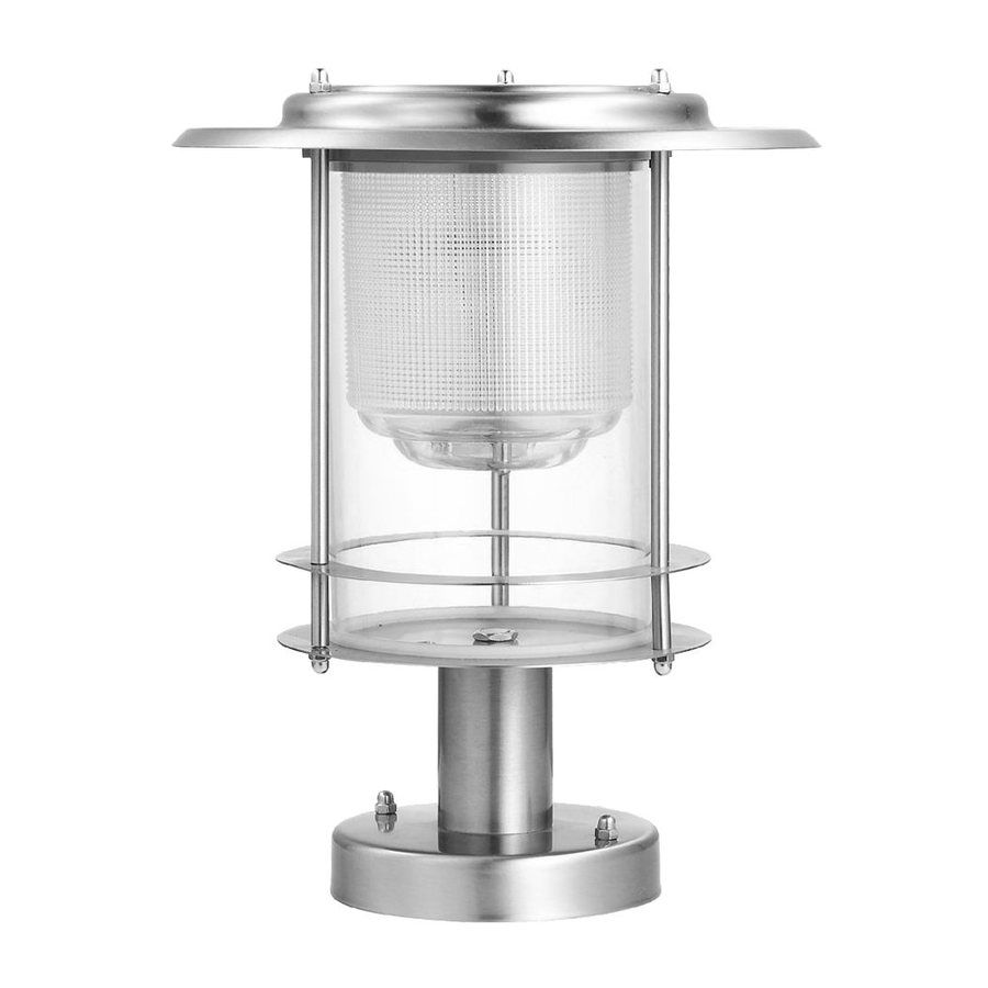 Shop Btr 0.36 Watt Brushed Stainless Steel Low Voltage Solar Led Intended For Low Voltage Led Post Lights (Photo 1 of 15)