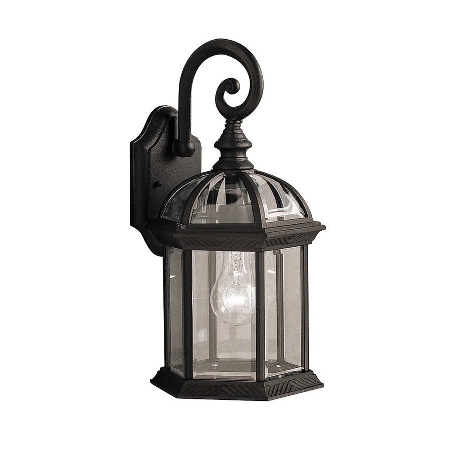 Shop Kichler Barrie 15.5 In H Black Outdoor Wall Light At Lowes Intended For Outdoor Wall Lighting At Kichler (Photo 12 of 15)