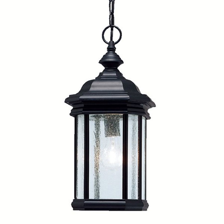 Shop Kichler Kirkwood 18 In Black Outdoor Pendant Light At Lowes With Regard To Kichler Outdoor Hanging Lights (Photo 12 of 15)