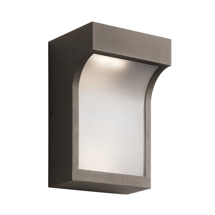 Shop Kichler Shelby 11 In H Textured Architectural Bronze Led Intended For Architectural Outdoor Wall Lighting (View 11 of 15)