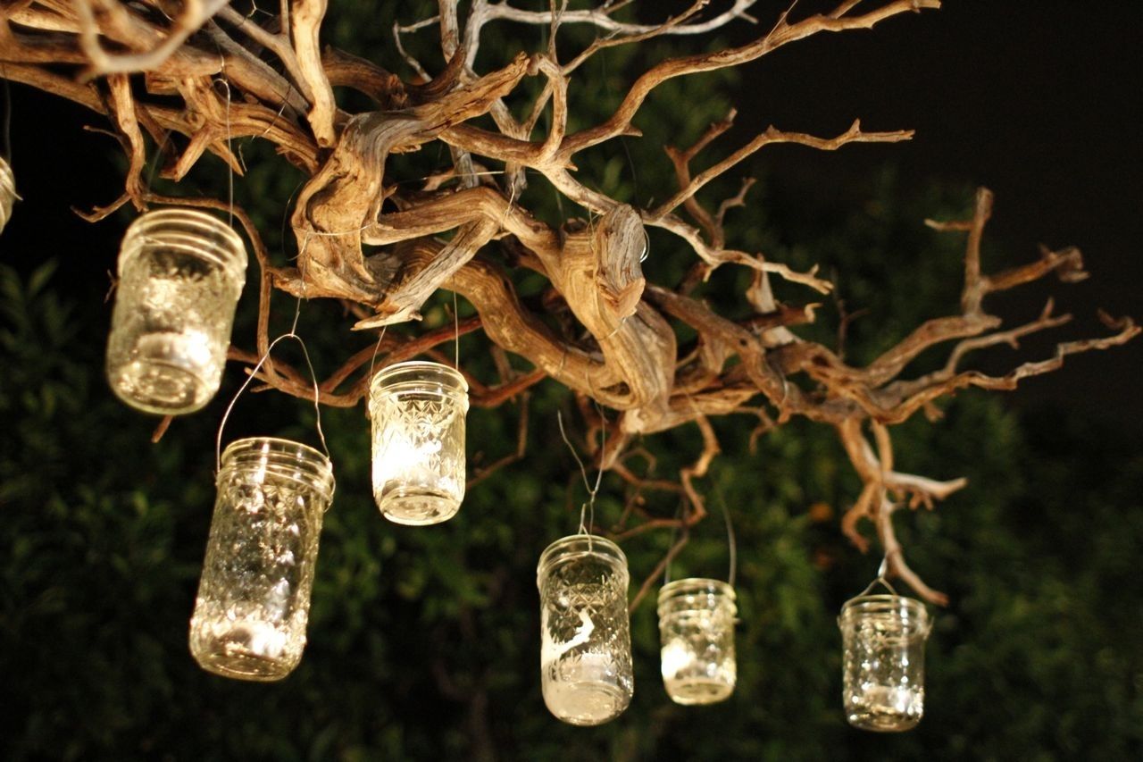 Simple Diy Rustic Glass Mason Jar Candles With Wire Handle Hanging Regarding Hanging Outdoor Lights With Wire (View 12 of 15)