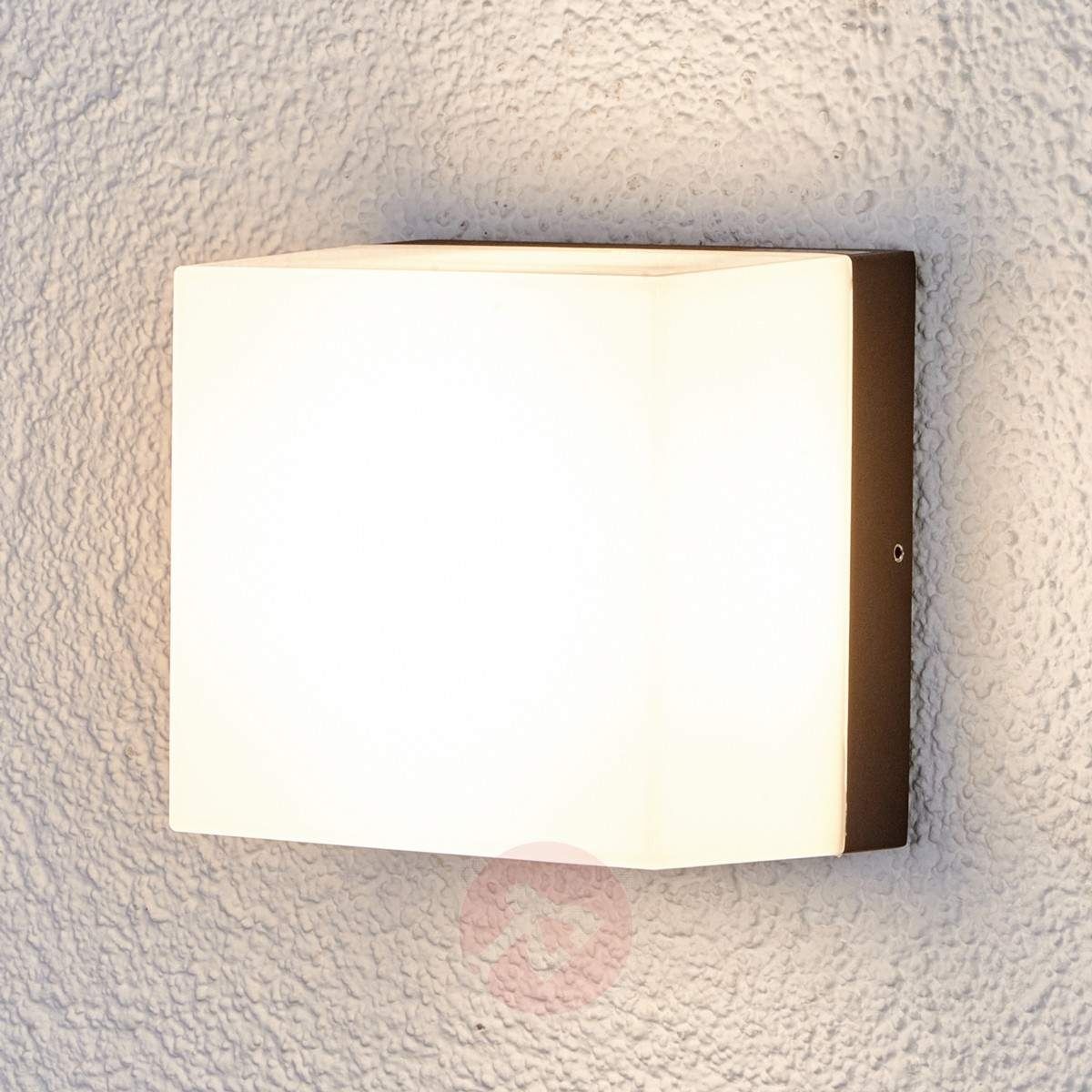 Square Led Outdoor Wall Light Cahita | Lights.ie In Square Outdoor Wall Lights (Photo 2 of 15)
