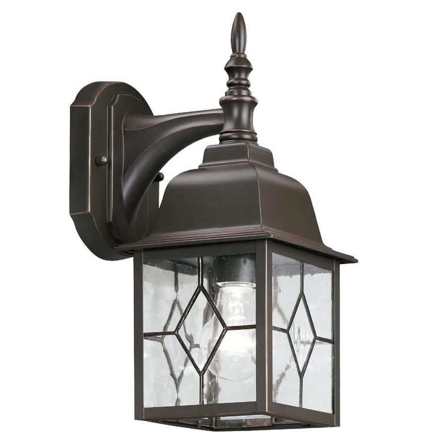 Stained Glass Outdoor Light Inspirational Shop Outdoor Wall Lights Pertaining To Outdoor Wall Lighting At Lowes (View 8 of 15)