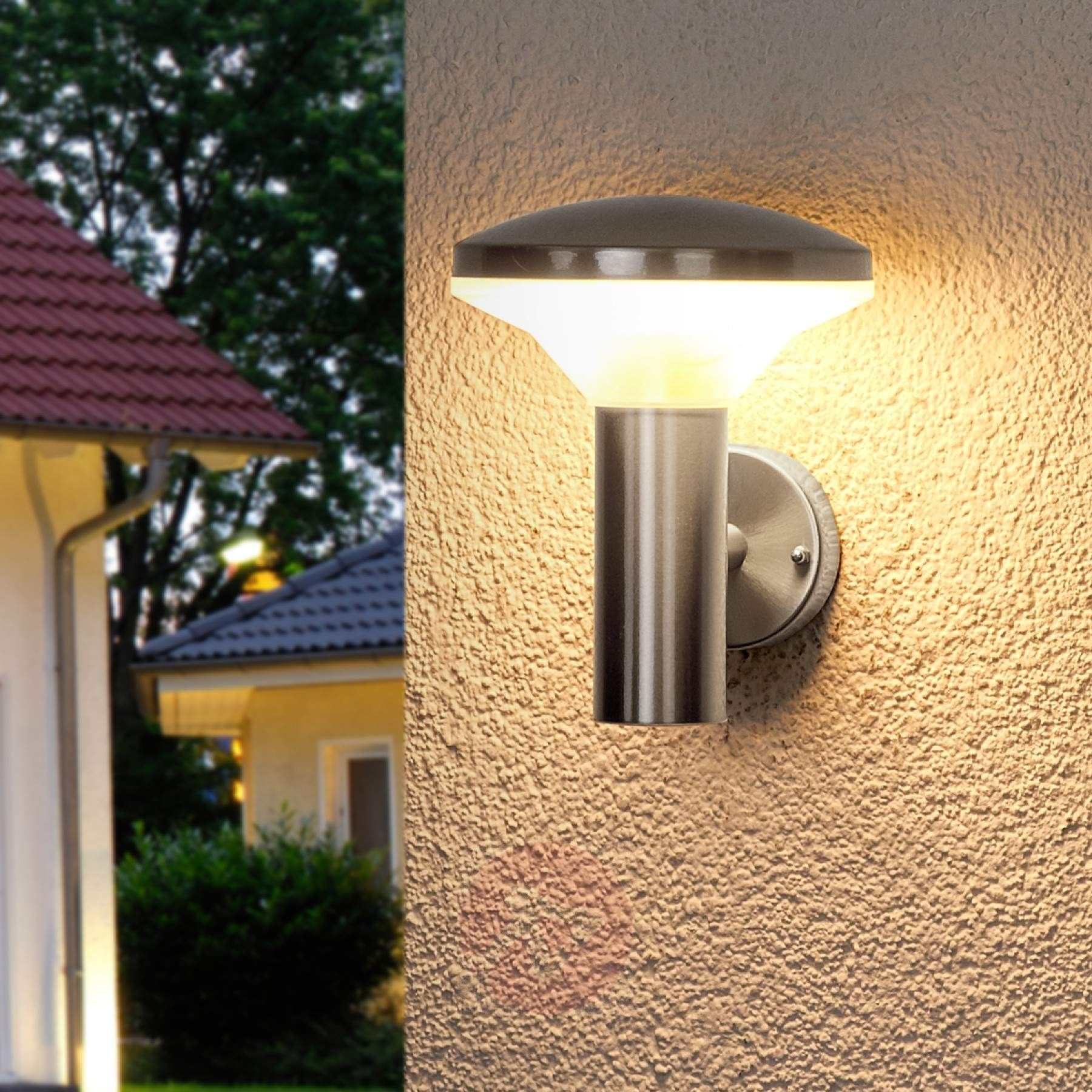 Stainless Steel Outdoor Wall Light Jiyan With Led | Lights (View 9 of 15)