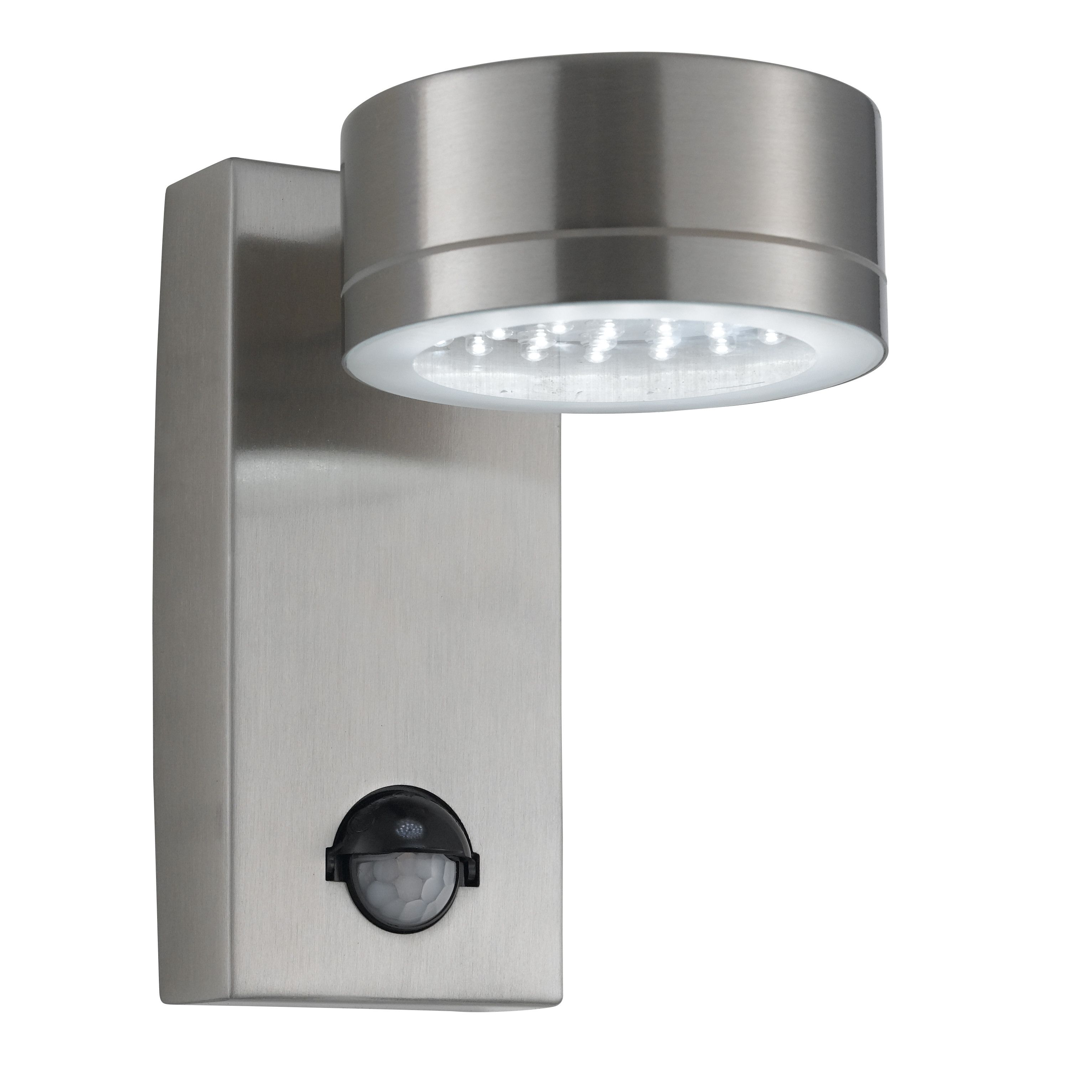 Steel Ip44 36 Led Outdoor Wall Light With Motion Sensor In Outdoor Wall Lighting With Motion Sensor (View 11 of 15)