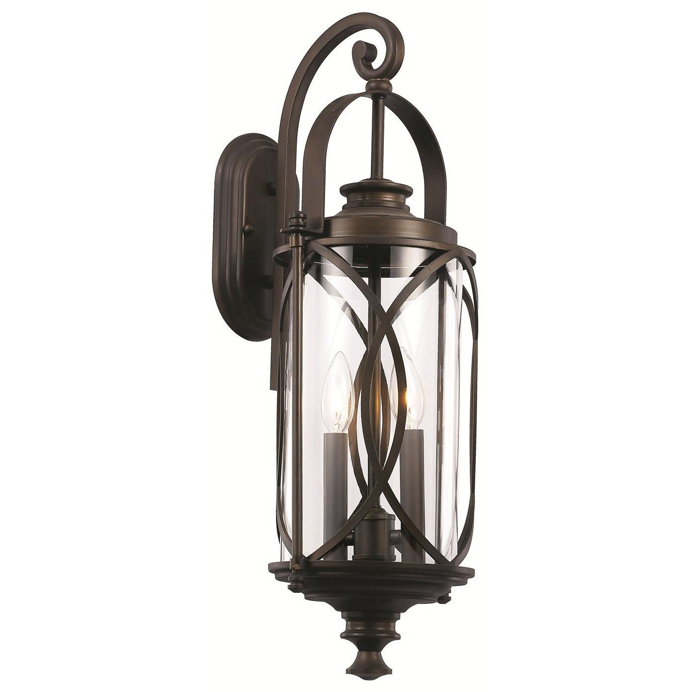 Trans Globe 40411 Rob Crossover 2 Light Medium Interlocked Wall Pertaining To Outdoor Wall Lantern By Transglobe Lighting (View 7 of 15)