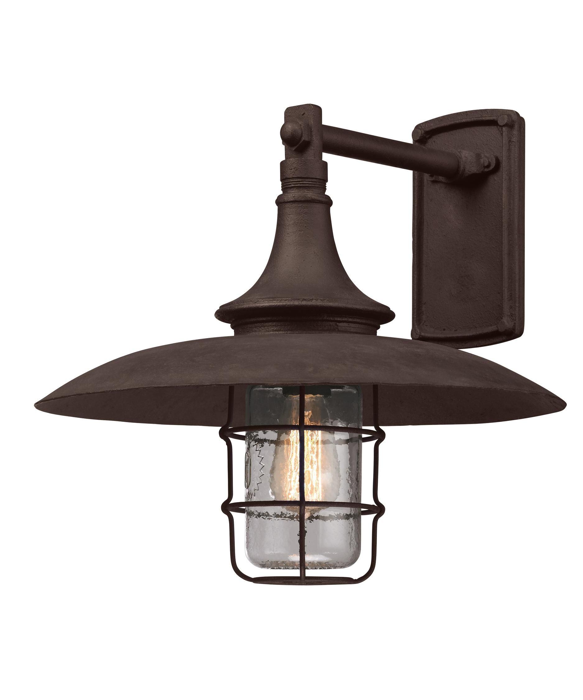 Troy Lighting B3222 Allegany 16 Inch Wide 1 Light Outdoor Wall Light With Regard To Vintage And Rustic Outdoor Lighting (Photo 1 of 15)
