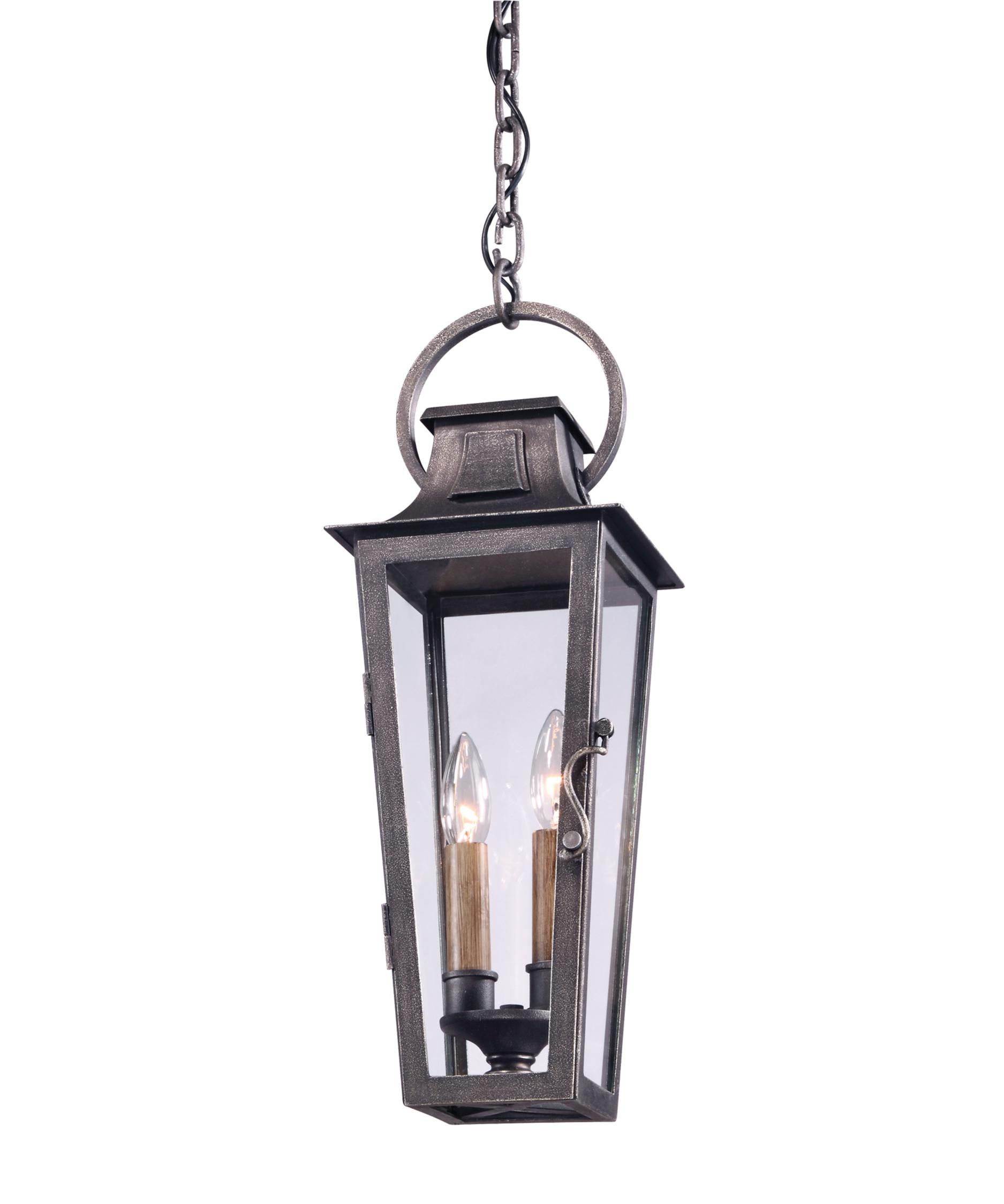 Troy Lighting F2966 French Quarter 7 Inch Wide 2 Light Outdoor With Regard To Outdoor Hanging Carriage Lights (View 7 of 15)