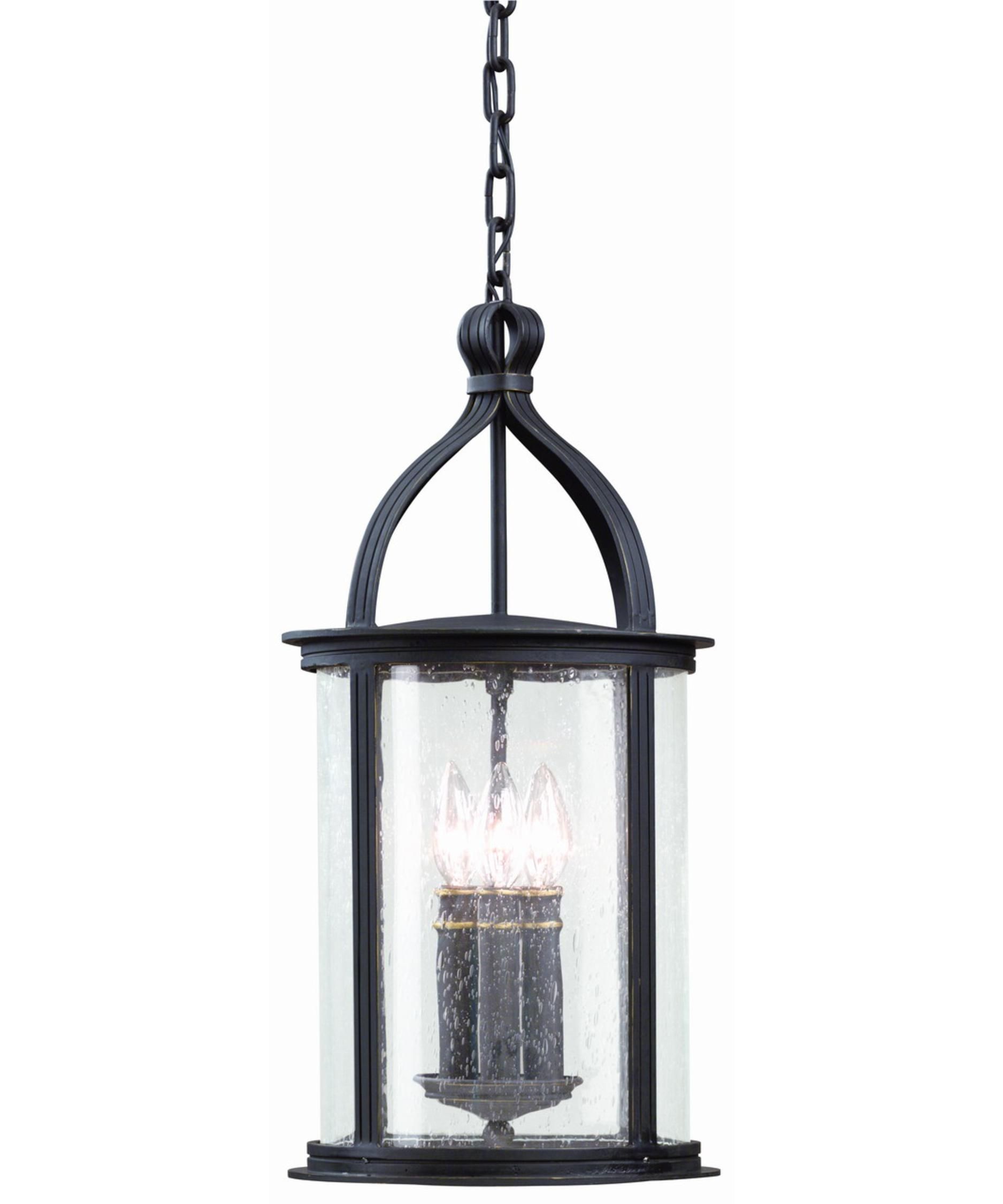 Troy Lighting F9476 Scarsdale 10 Inch Wide 3 Light Outdoor Hanging For Outdoor Hanging Metal Lanterns (Photo 3 of 15)