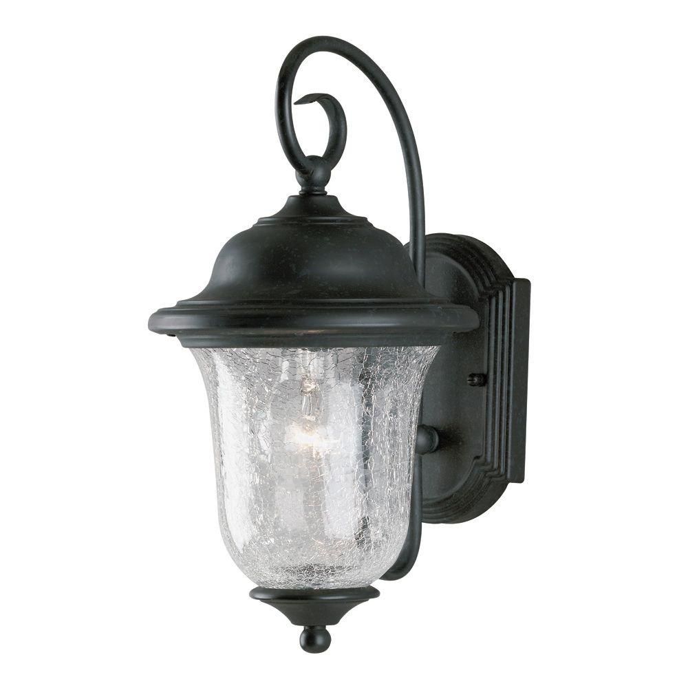 Westinghouse 1 Light Vintage Bronze Steel Exterior Wall Lantern With Within Vintage Outdoor Wall Lights (View 4 of 15)