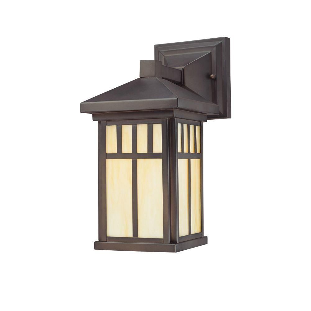 Westinghouse Burnham Wall Mount 1 Light Outdoor Oil Rubbed Bronze Pertaining To Arts And Crafts Outdoor Wall Lighting (Photo 4 of 15)