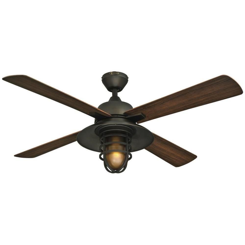 Westinghouse Great Falls 52 In. Indoor/outdoor Oil Rubbed Bronze For Bronze Outdoor Ceiling Fans With Light (Photo 7 of 15)