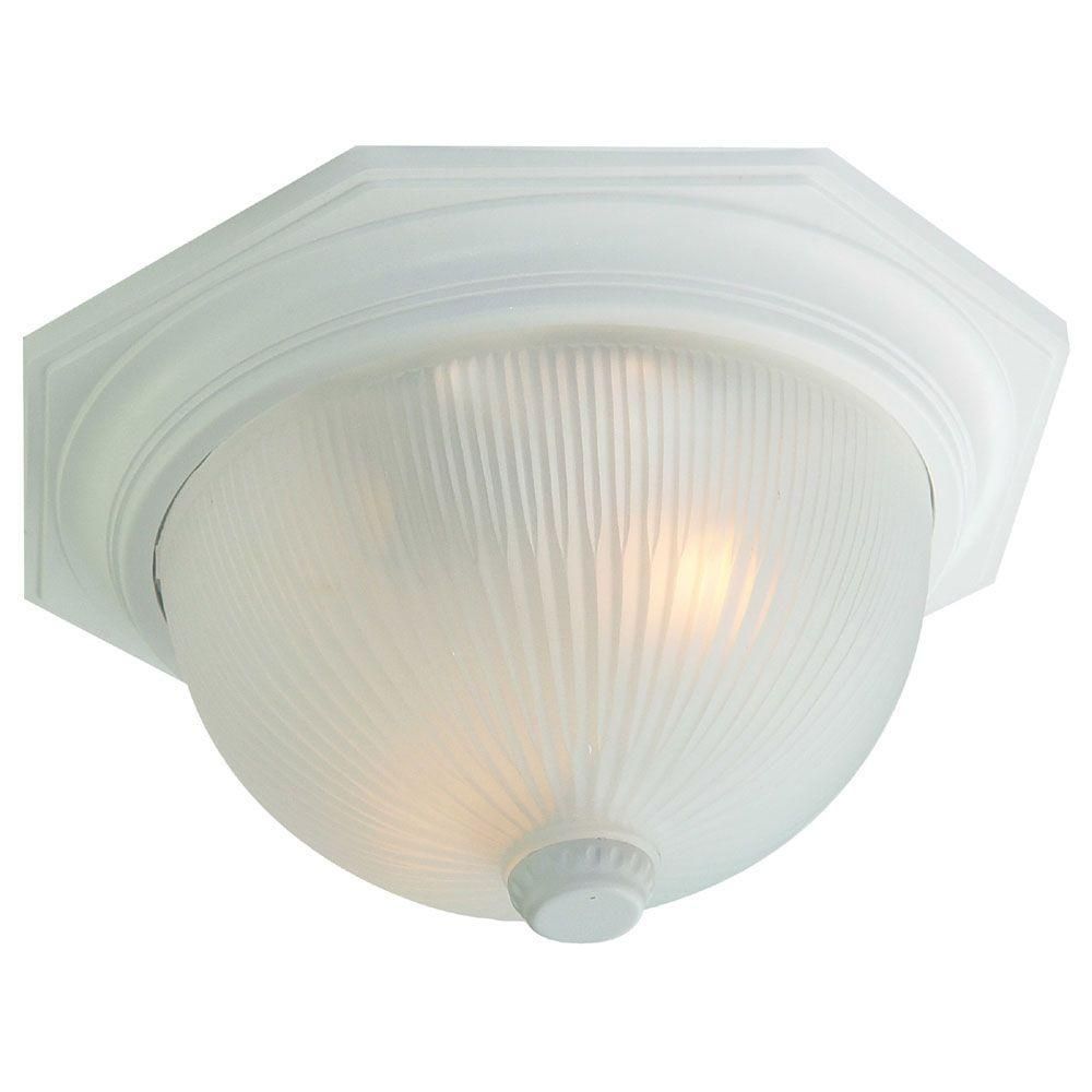 White – Acclaim Lighting – Outdoor Flush Mount Lights – Outdoor Pertaining To White Outdoor Ceiling Lights (Photo 6 of 15)