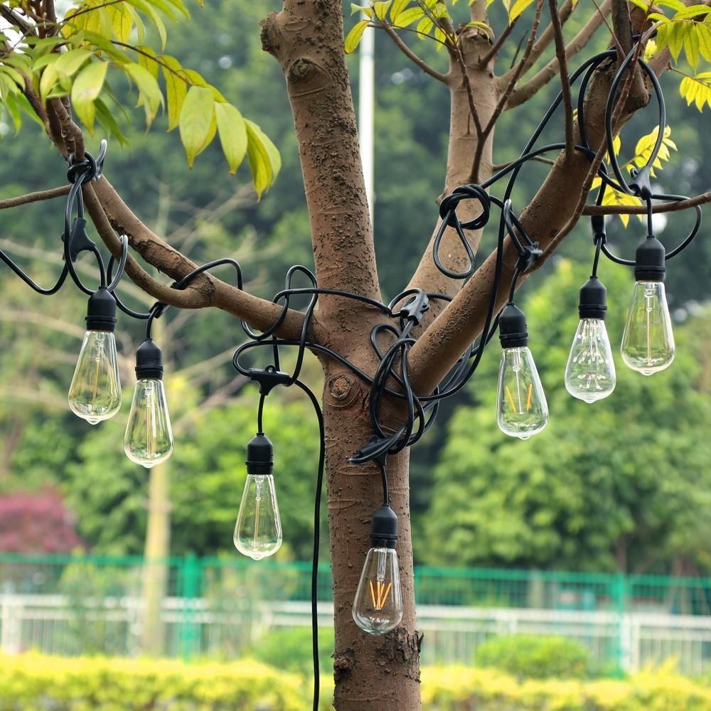 Wholesale Vintage Commercial Light String 9 Hanging Sockets 30ft Within Outdoor Waterproof Hanging Lights (View 13 of 15)