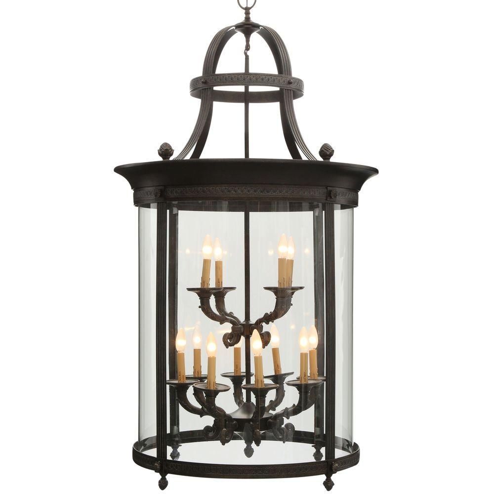 World Imports Chatham Collection 12 Light French Bronze Outdoor Pertaining To Bronze Outdoor Hanging Lights (View 12 of 15)