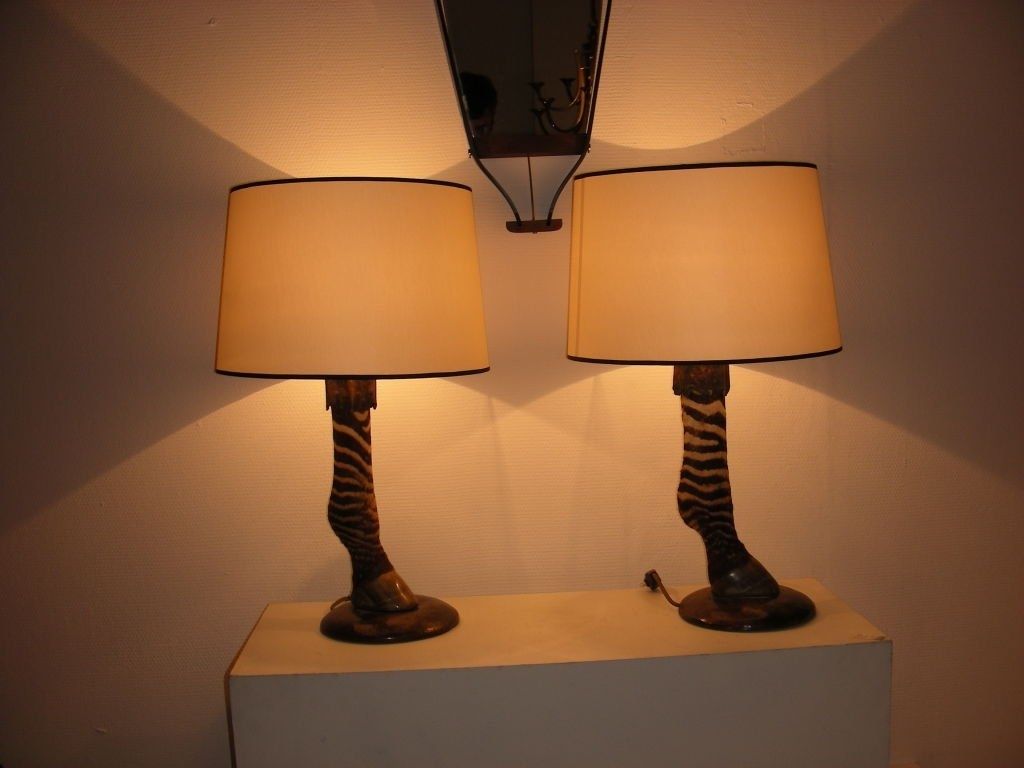 Astonishing Zebra Pair Of Lamp At Bathroom Dining Room Table Lamps Inside Living Room Table Lamps At Home Depot (Photo 11 of 15)