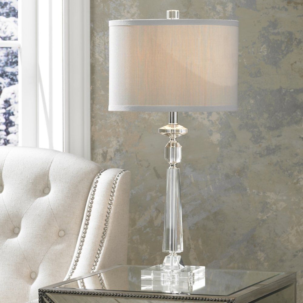 Crystal Table Lamps Living Room — Table Design : Very Accessible With Crystal Living Room Table Lamps (Photo 9 of 15)