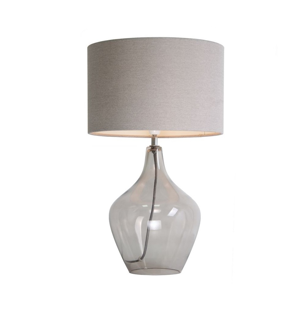 Debenhams Home Collection 'highgate' Table Lamp Smoked Glass | Ebay In Debenhams Table Lamps For Living Room (Photo 1 of 15)