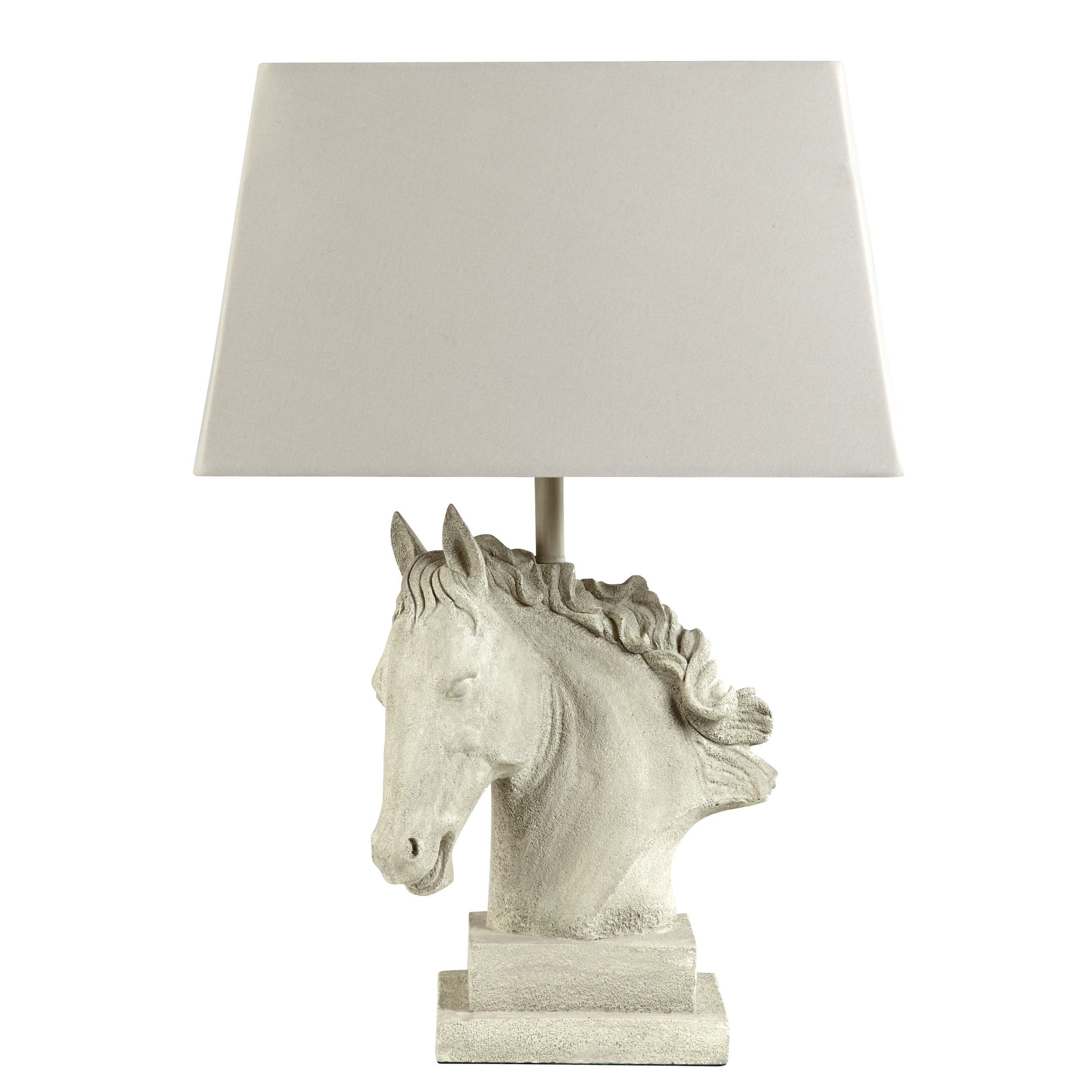 Grayson Horse Table Lamp With Sable Shade | It's A Horse Thing With Laura Ashley Table Lamps For Living Room (Photo 2 of 15)