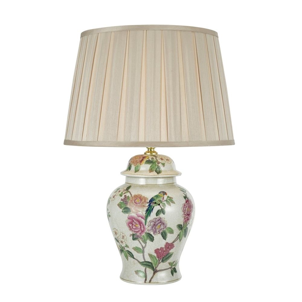 Lamp: Dar Lighting Peony Single Light Ceramic Table Lamp Base Only In Pink Table Lamps For Living Room (Photo 12 of 15)