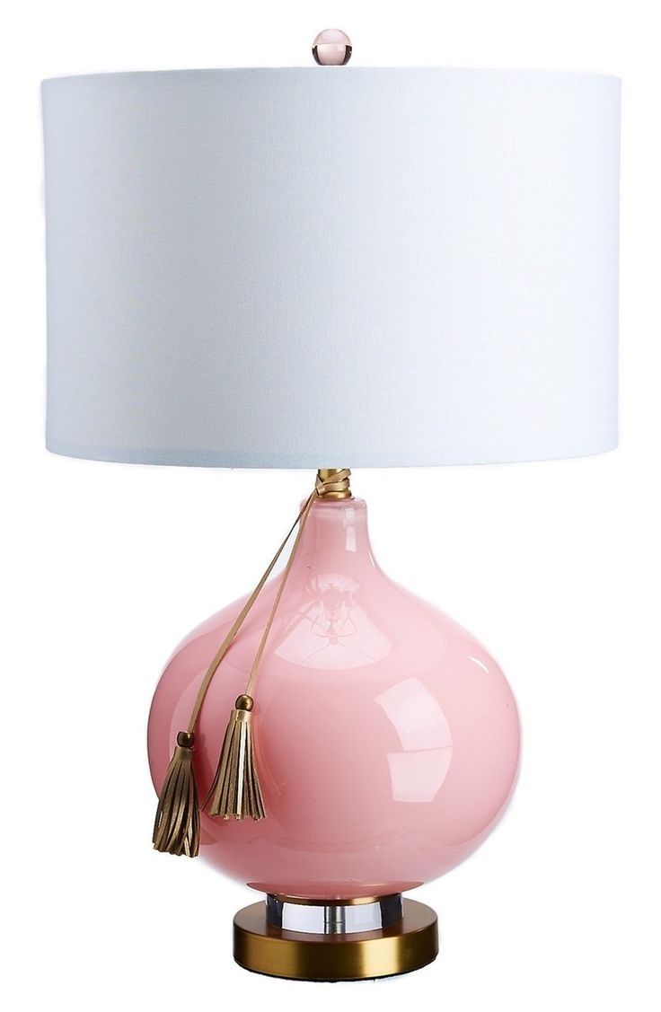 Lamp: Tl Pp Madison Light Pale Pink Table Lamp Hot Pink Desk Lamp In Pink Table Lamps For Living Room (View 5 of 15)