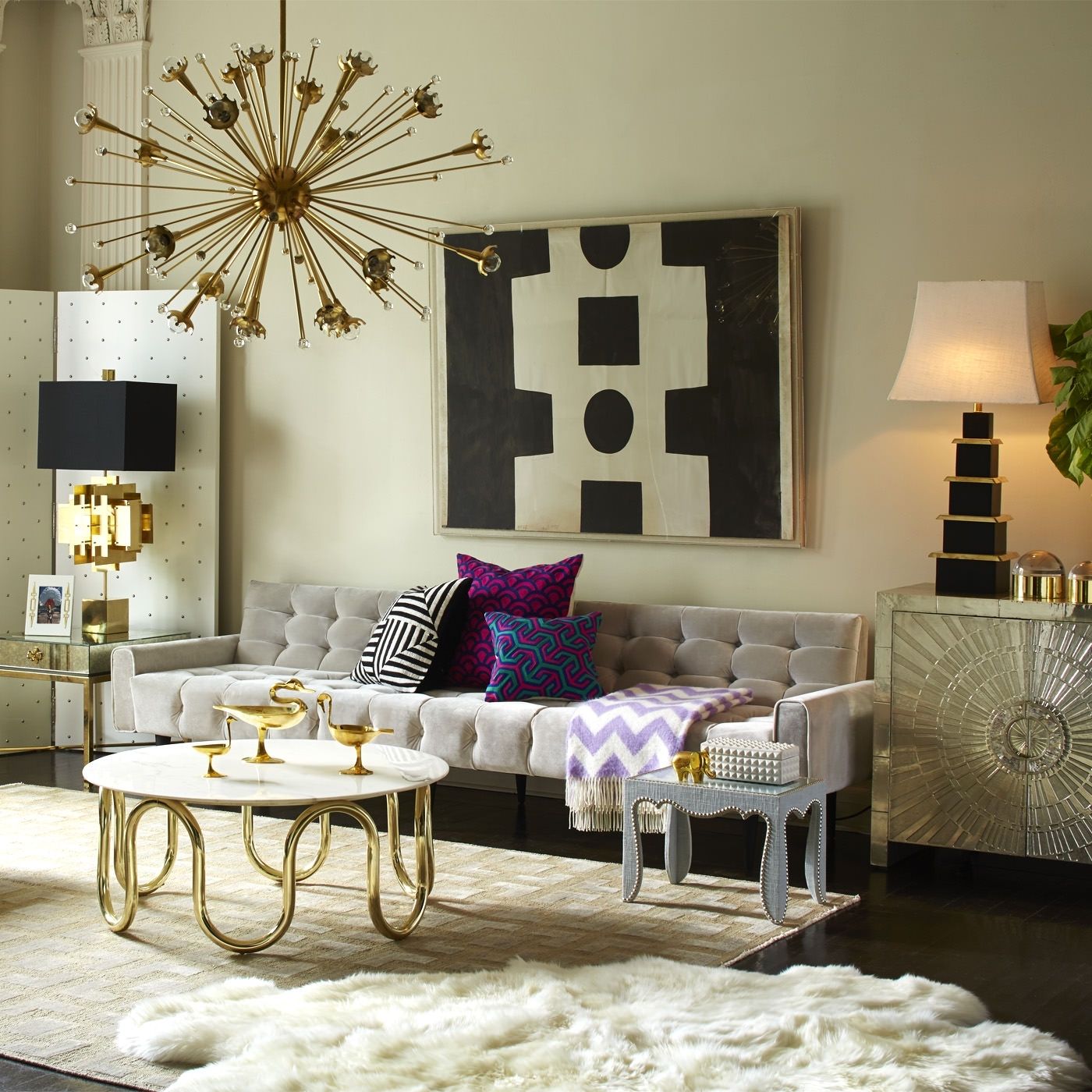 Puzzle Table Lamp | Modern Table Lamps | Jonathan Adler Pertaining To Formal Living Room Table Lamps (Photo 12 of 15)