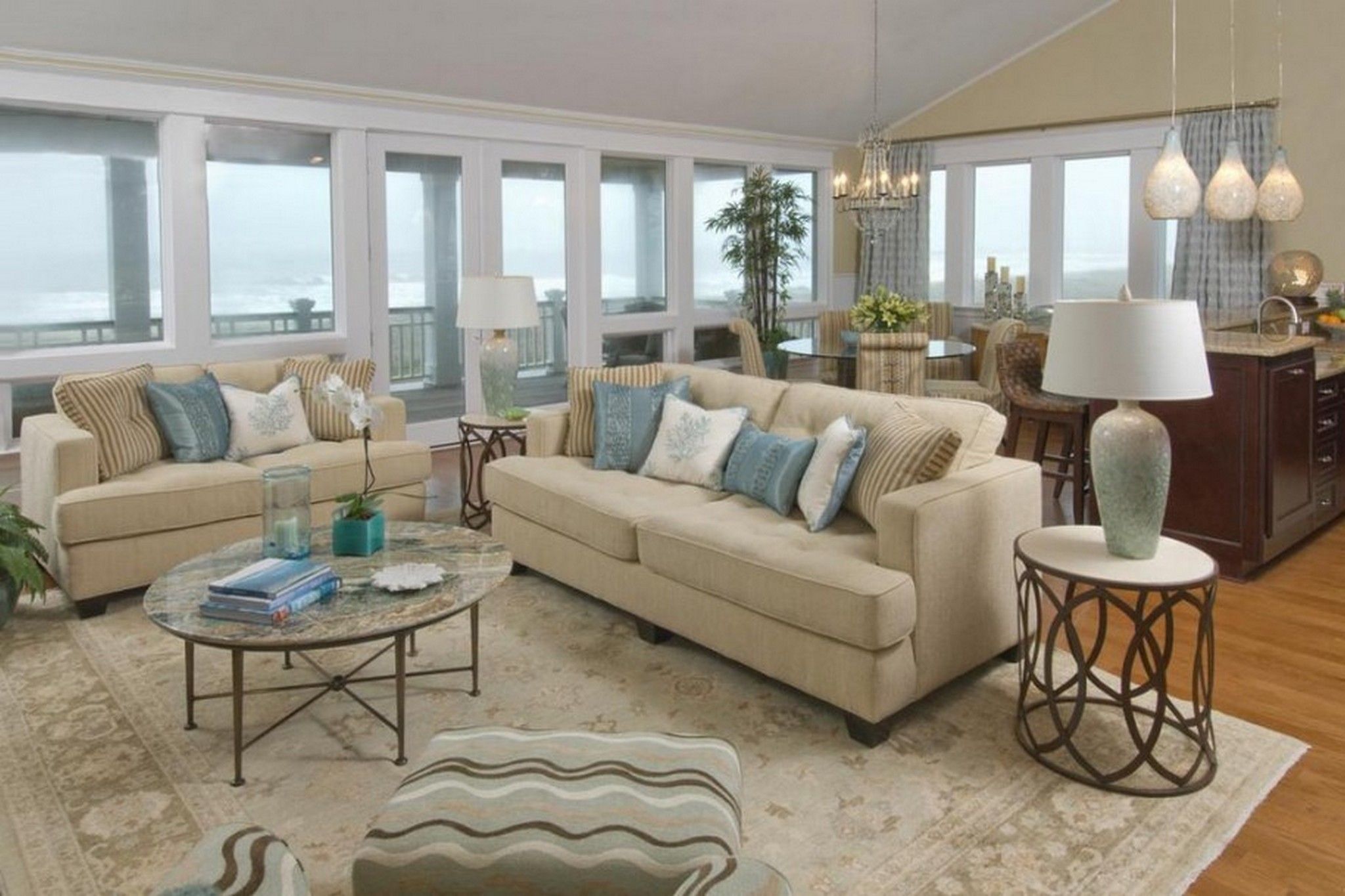 Rustic Beach Decorating Ideas For Living Room With Extra Large Rugs Intended For Coastal Living Room Table Lamps (Photo 11 of 15)