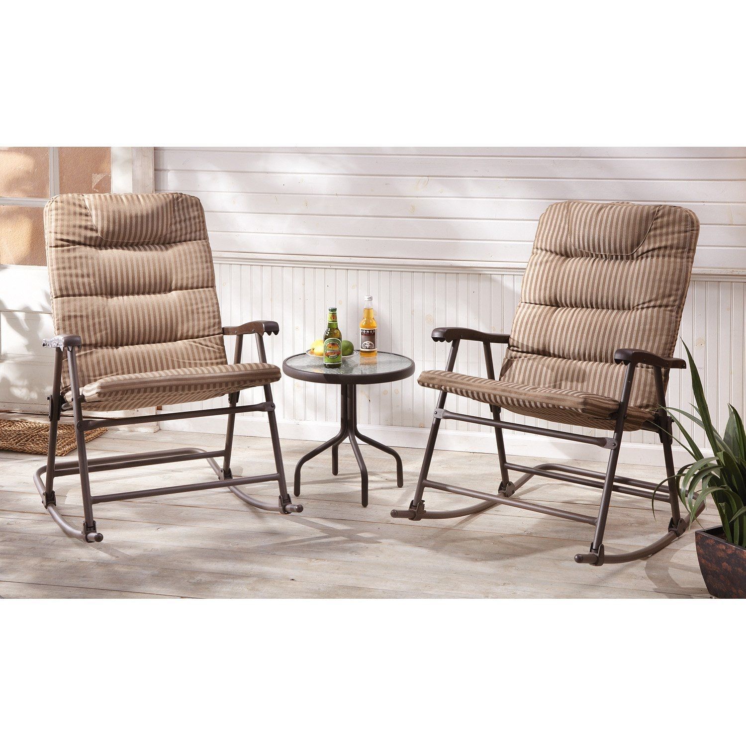 3 Pc. Castlecreek Padded Rocker Set | For The Home | Pinterest Intended For Padded Patio Rocking Chairs (Photo 1 of 15)