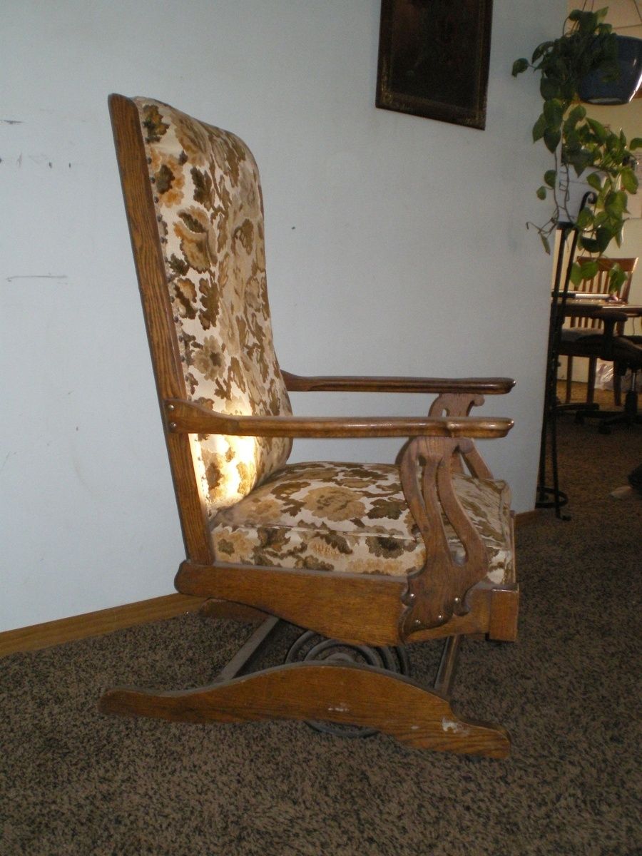 A.h. Schram Coil Spring Rocker, 1897 | Collectors Weekly In Rocking Chairs With Springs (Photo 4 of 15)