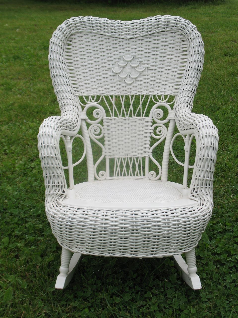 Chair | Wicker Porch Rockers Outdoor Furniture Wooden Garden Rocking Within White Resin Patio Rocking Chairs (Photo 15 of 15)