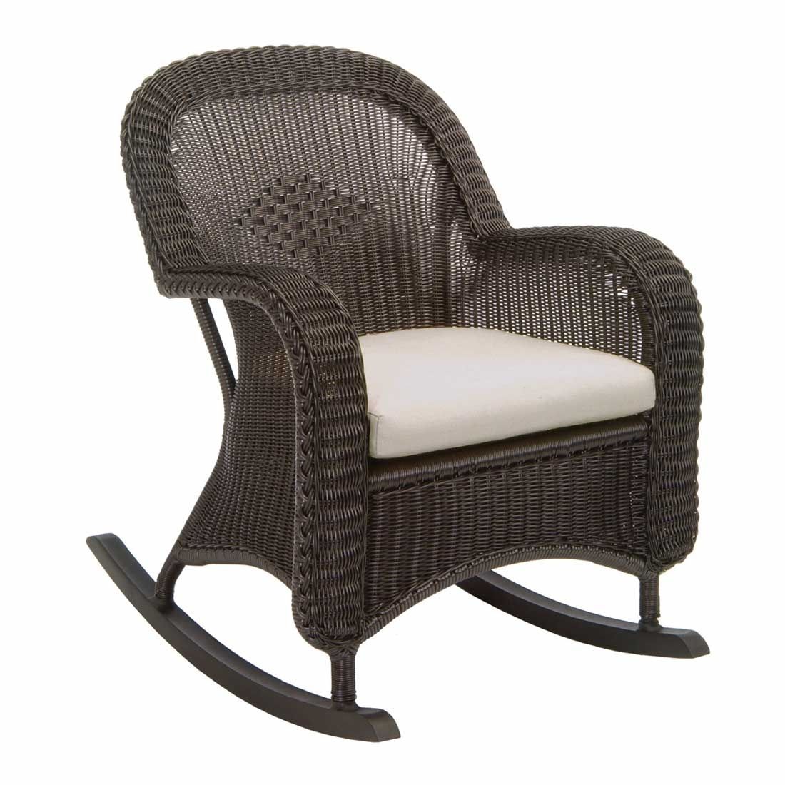 Classic Outdoor Wicker Rocking Chair In Wicker Rocking Chairs For Outdoors (View 15 of 15)