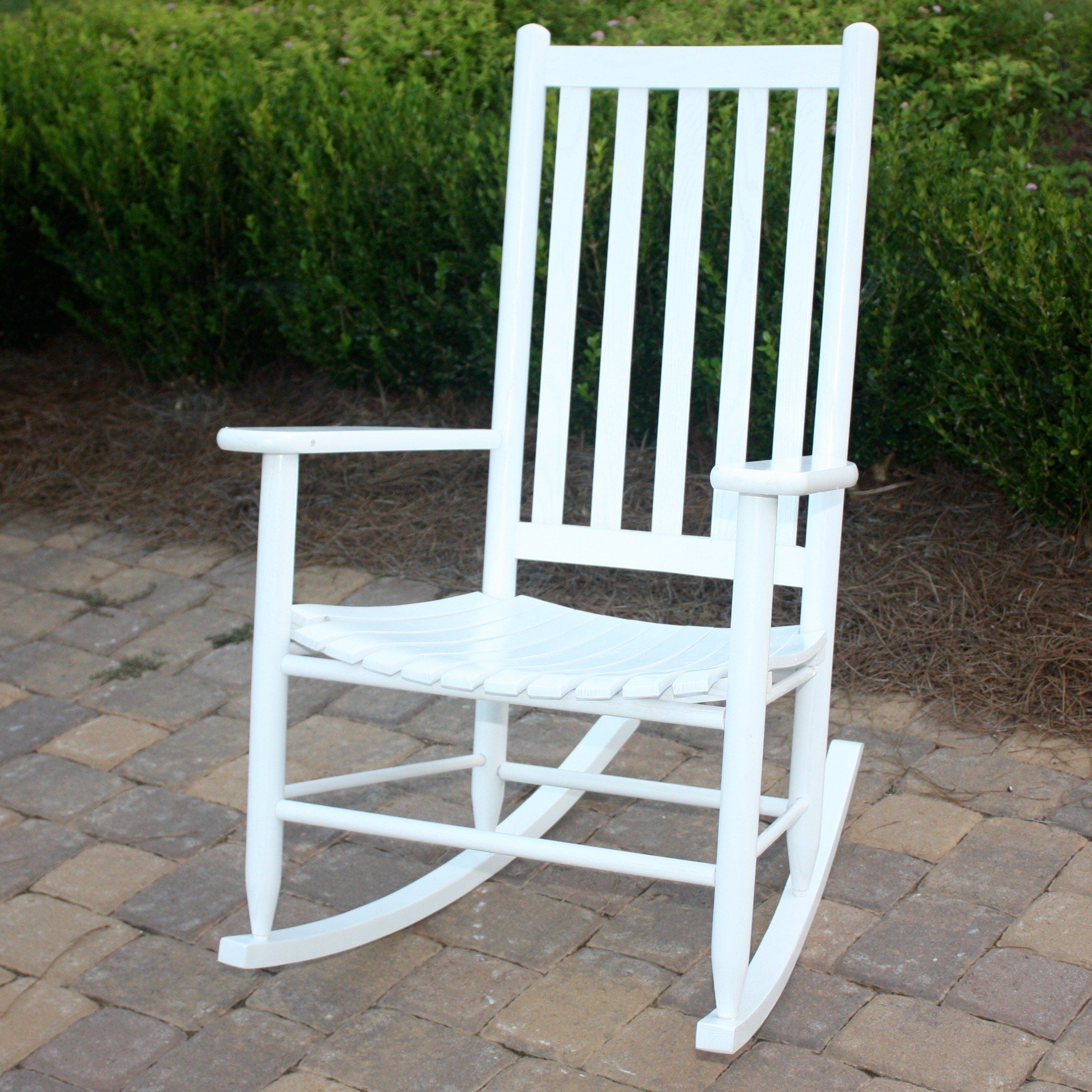Dixie Seating Company Outdoor/indoor Georgetown Slat Rocking Chair With Unique Outdoor Rocking Chairs (Photo 4 of 15)