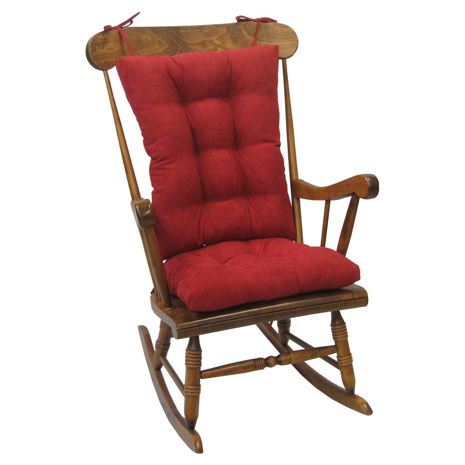 Gripper Jumbo Rocking Chair Cushions, Nouveau – Walmart Throughout Rocking Chairs With Cushions (View 3 of 15)
