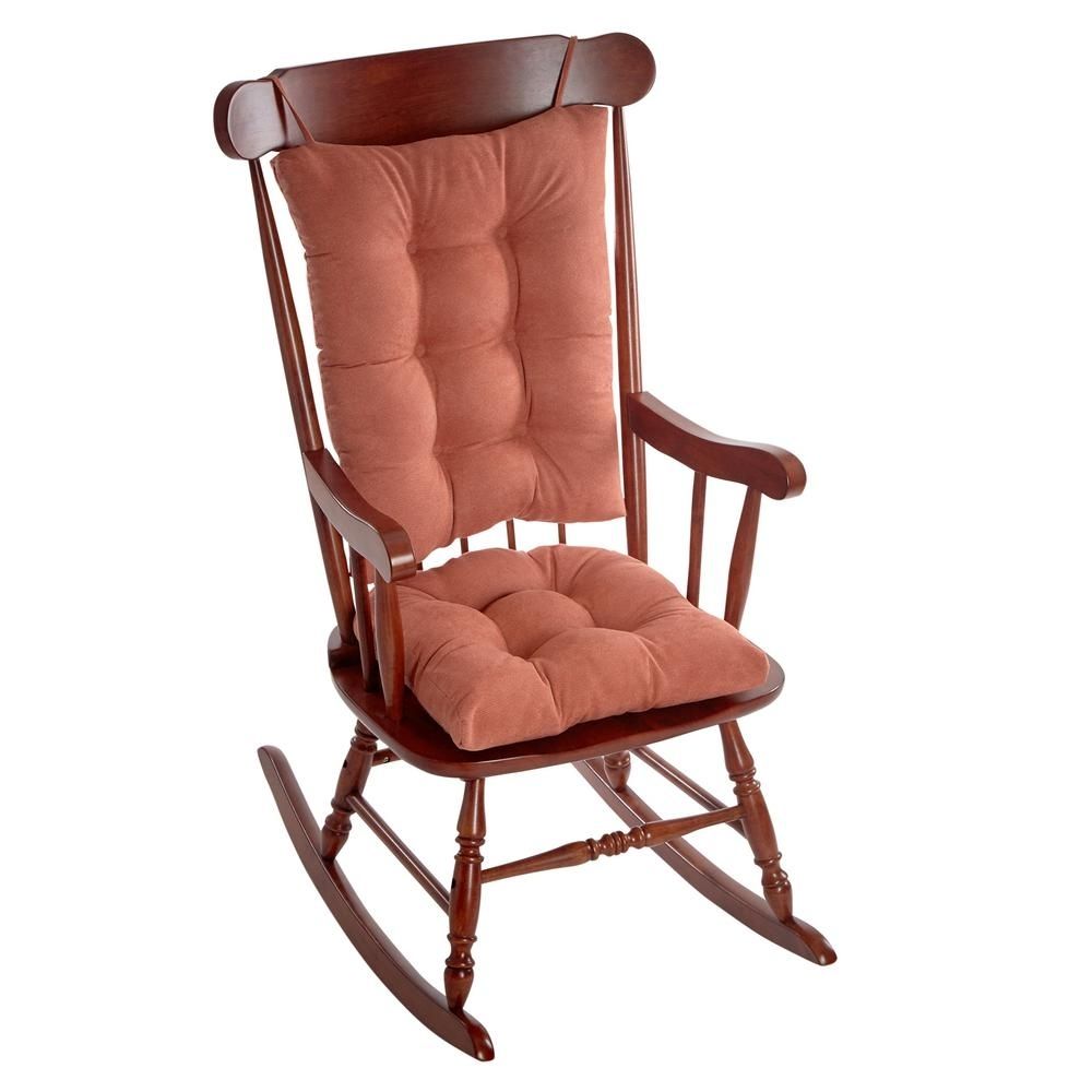 Klear Vu Gripper Twillo Clay Jumbo Rocking Chair Cushion Set In Xl Rocking Chairs (View 2 of 15)