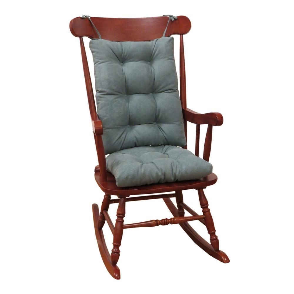 Klear Vu Gripper Twillo Marine Jumbo Rocking Chair Cushion Set With Regard To Xl Rocking Chairs (View 12 of 15)