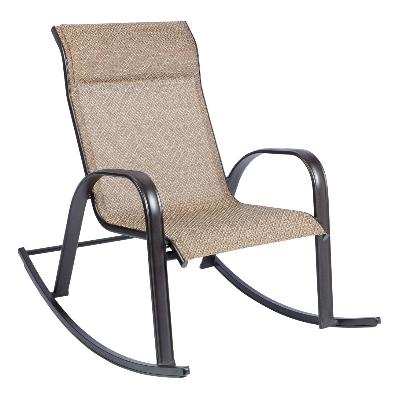 Living Accents Newport Rocking Chair Brown Outdoor Dining Chairs With Stackable Patio Rocking Chairs (Photo 1 of 15)