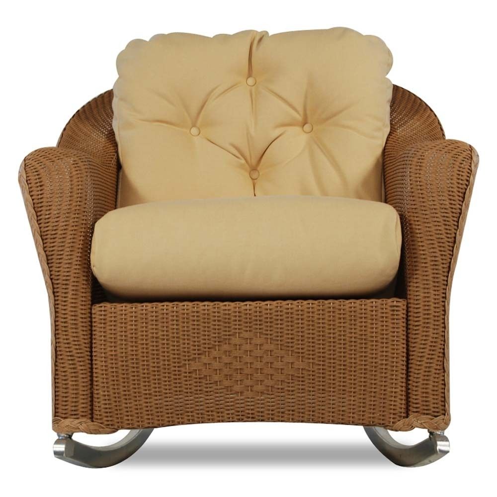 Lloyd Flanders Reflections Wicker Lounge Rocker – Special For Wicker Rocking Chairs For Outdoors (Photo 13 of 15)