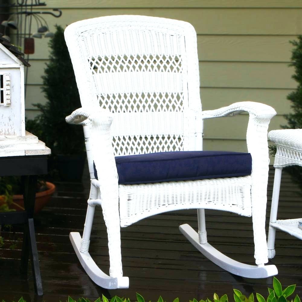Patio Ideas ~ Tortuga Outdoor Wicker Rocking Chair Outdoor Patio For All Weather Patio Rocking Chairs (Photo 6 of 15)