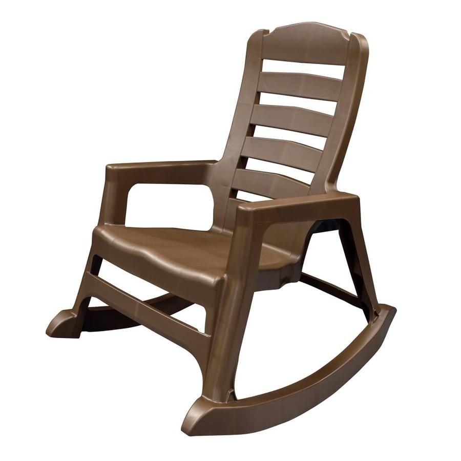 Shop Adams Mfg Corp Stackable Resin Rocking Chair At Lowes With Lowes Rocking Chairs (View 7 of 15)