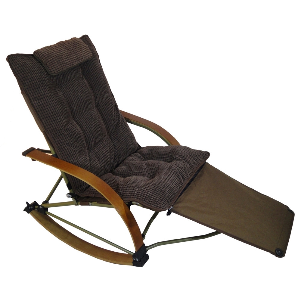 Shop Folding Bentwood Rocking Chair With Extendable Footrest And For Rocking Chairs With Footrest (Photo 1 of 15)