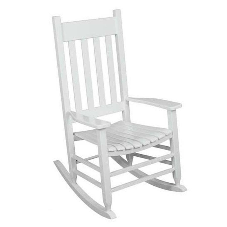 Shop Garden Treasures Acacia Rocking Chair With Slat Seat At Lowes Inside Lowes Rocking Chairs (Photo 1 of 15)