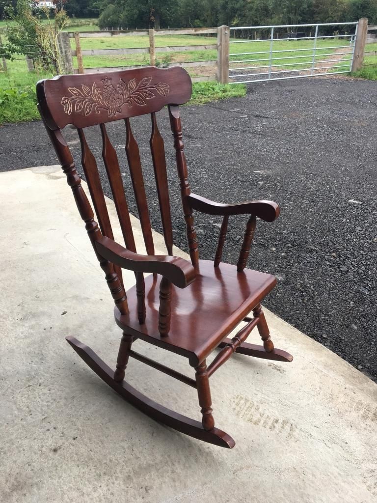 Solid Wood Rocking Chair | In Great Ayton, North Yorkshire | Gumtree Intended For Rocking Chairs At Gumtree (View 13 of 15)