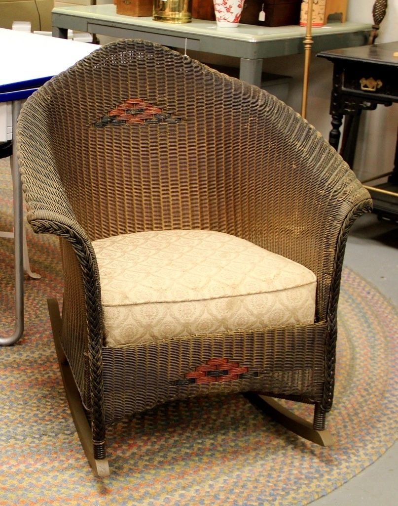 Vintage Wicker Rocking Chair Ideas : Best Furniture Decor – All Pertaining To Vintage Wicker Rocking Chairs (View 2 of 15)