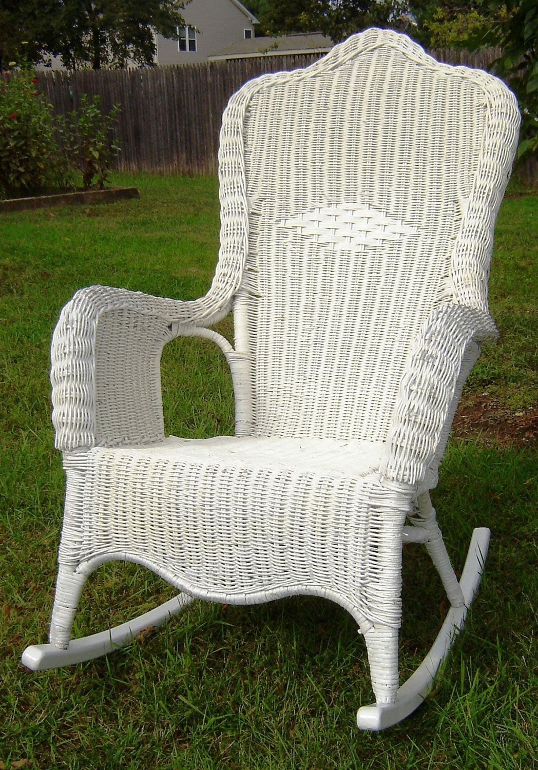 Vintage Wicker Rocking Chair — Wilson Home Ideas : How To Fix A Copy Inside Antique Wicker Rocking Chairs (View 3 of 15)