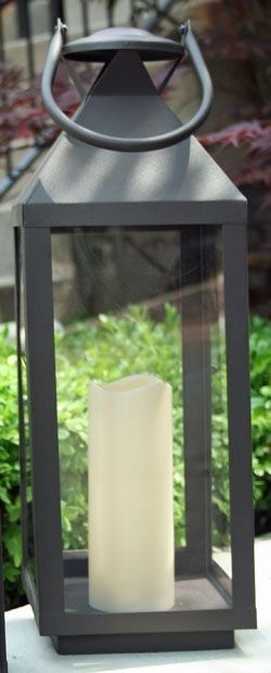 20 Inch Extra Large Outdoor Lantern – 5 Hr Timer Led Candle | Garden With Regard To Outdoor Lanterns With Timers (View 10 of 15)