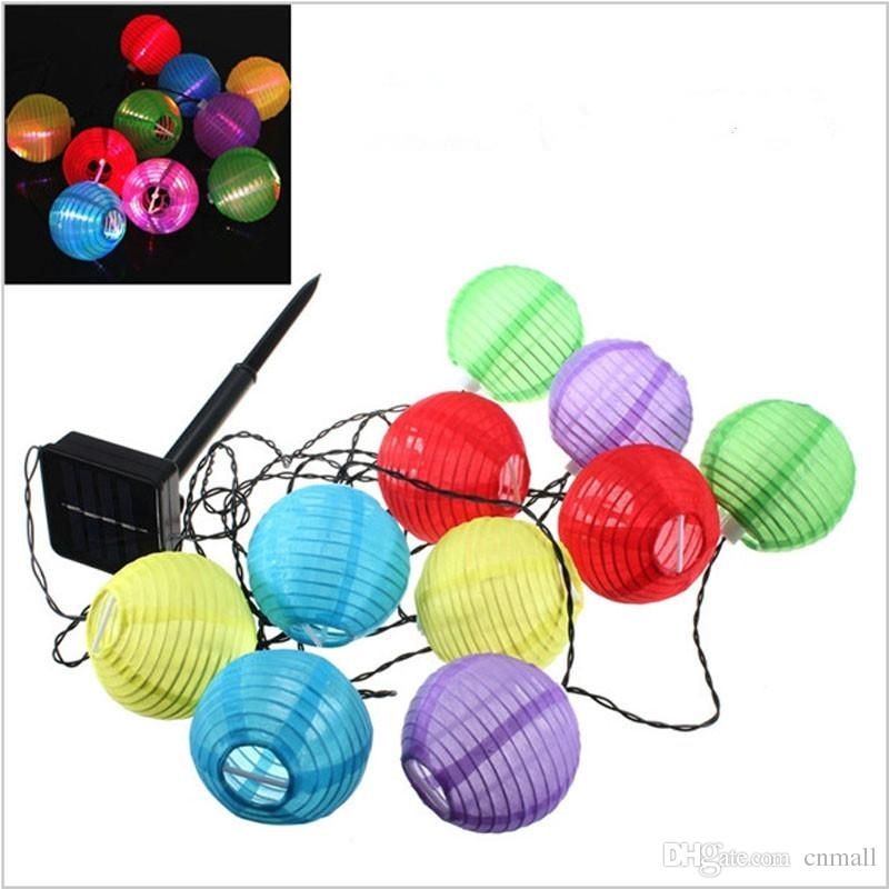 2018 Outdoor Led Solar Lamps Solar Powered Chinese Lanterns Mini Pertaining To Colorful Outdoor Lanterns (Photo 7 of 15)