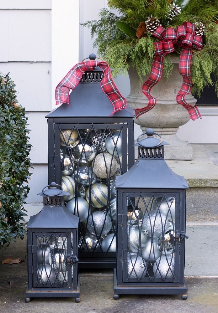 5 Time Saving Solutions For Outdoor Holiday Decor | Pinterest Within Outdoor Holiday Lanterns (Photo 1 of 15)