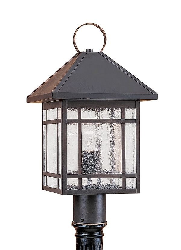 82007 71,one Light Outdoor Post Lantern,antique Bronze Intended For Outdoor Lanterns On Post (View 15 of 15)