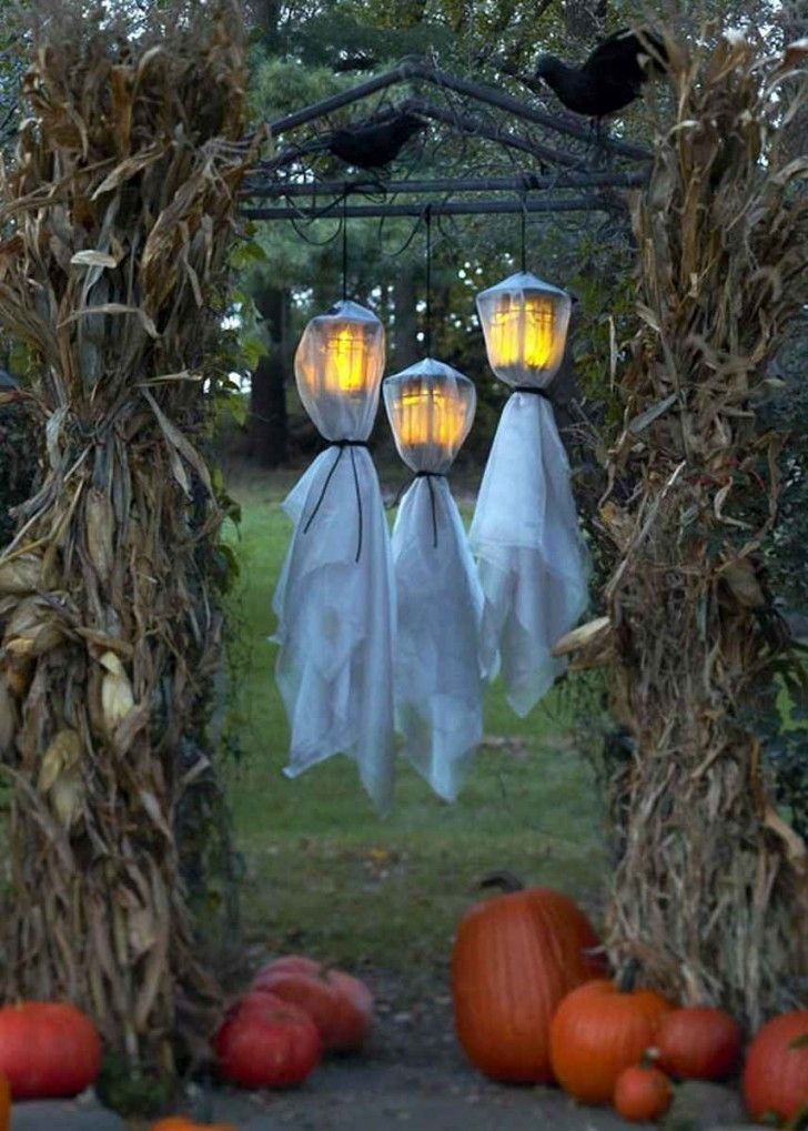 Alluring Outdoor Halloween Decoration Ideas Performing Cemetery Park In Outdoor Halloween Lanterns (Photo 13 of 15)